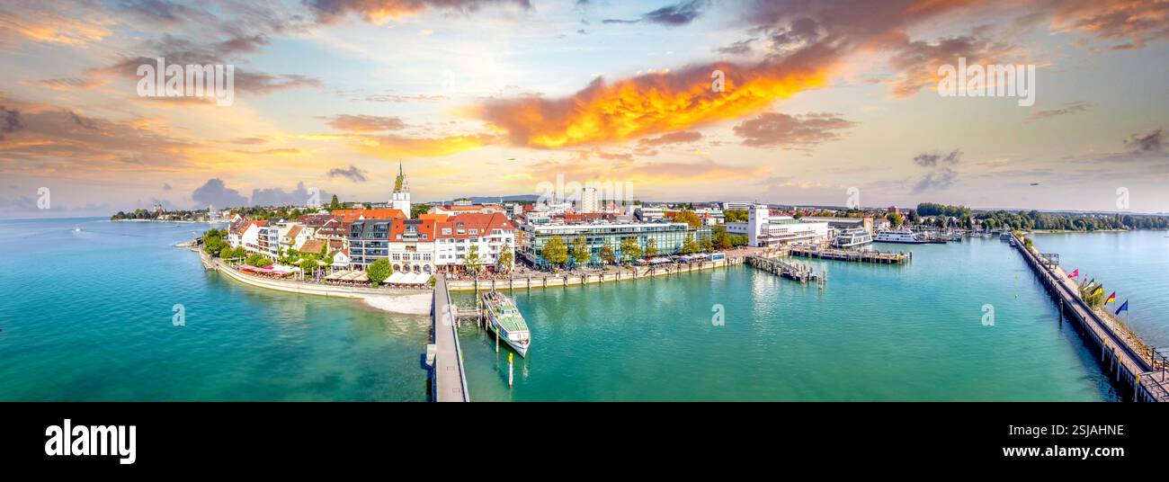 Blick auf Friedrichshafen, Deutschland Stockfoto