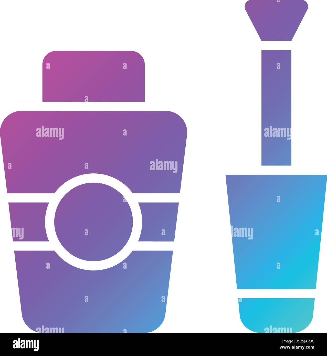 Nagelbürste Vektor-Symbol Design-Illustration Stock Vektor