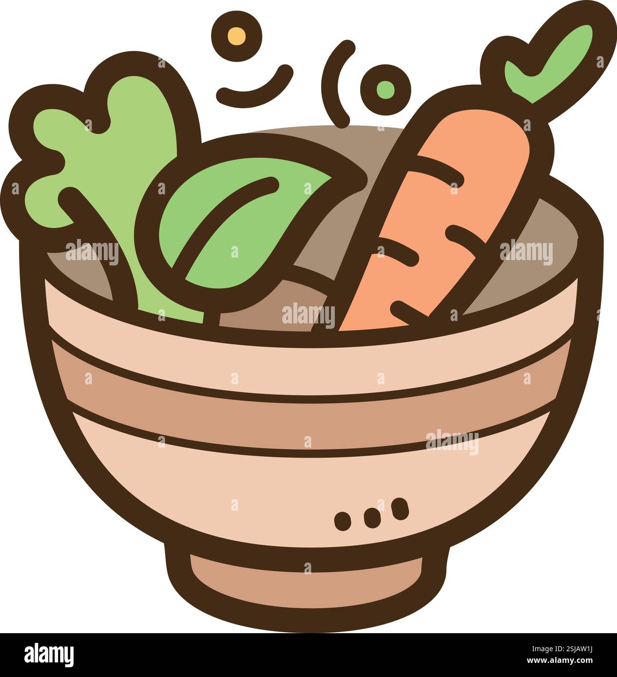 Gemüsevektor-Kritzelillustration und Grafik. Teil der Kategorie Lebensmittel und Getränke. Stock Vektor