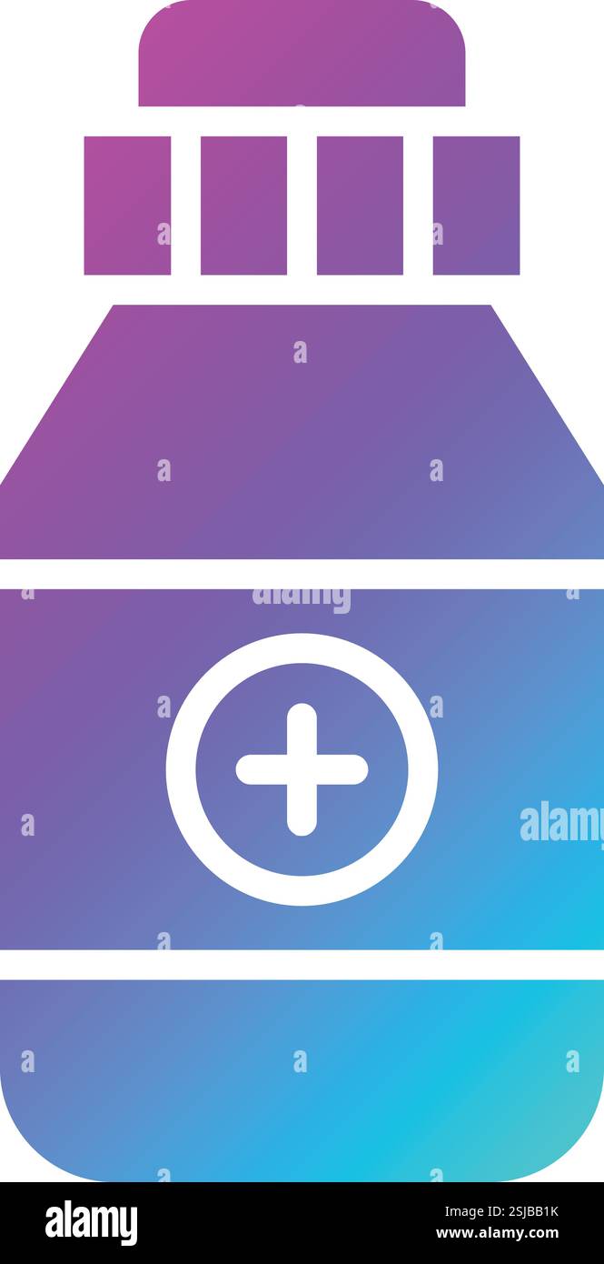 Medizinglas Vektor Icon Design Illustration Stock Vektor Medizinglas Vektor Icon Design Illustration Stock Vektor