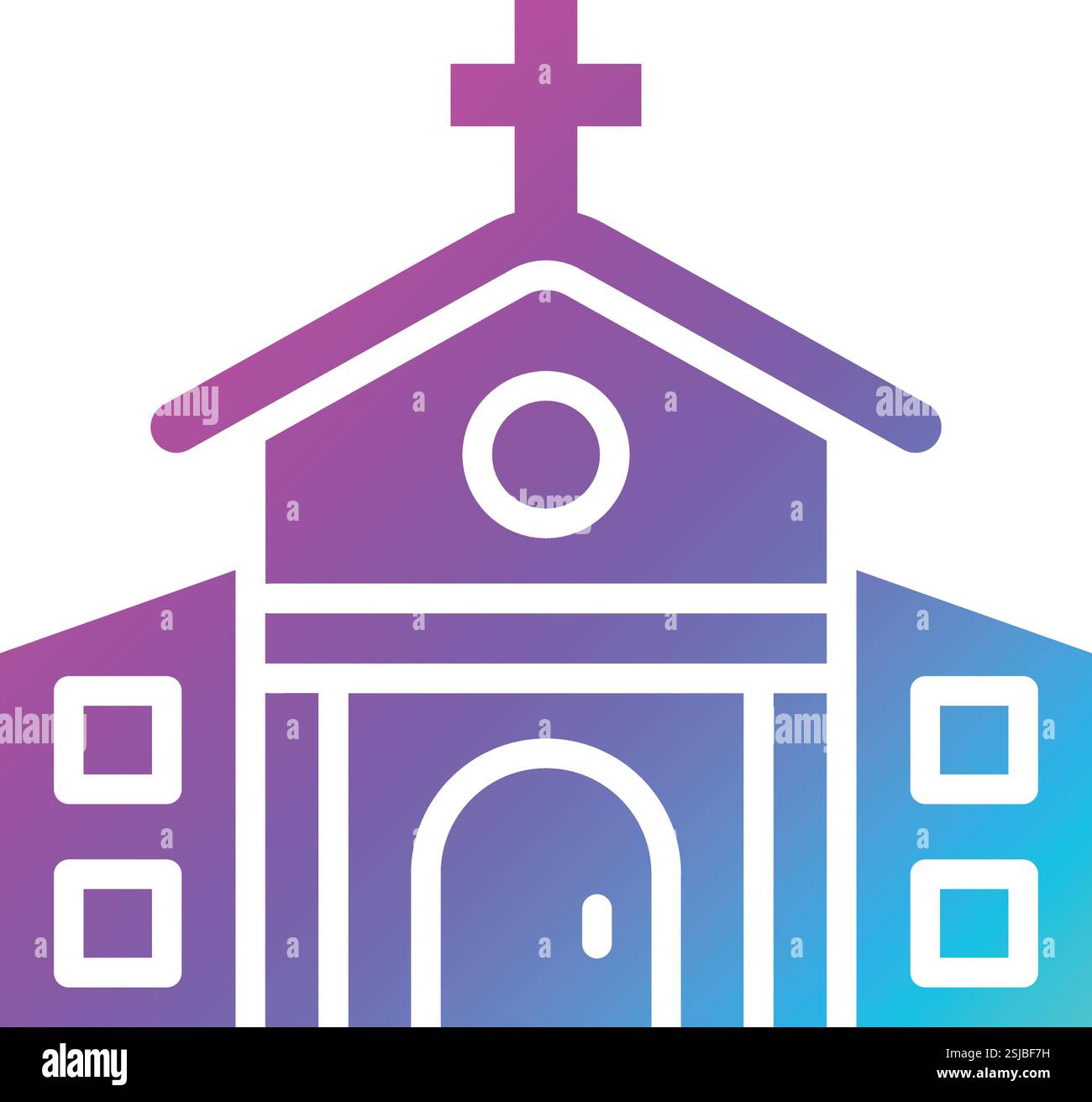Kirche Vektor Symbol Design Illustration Stock Vektor