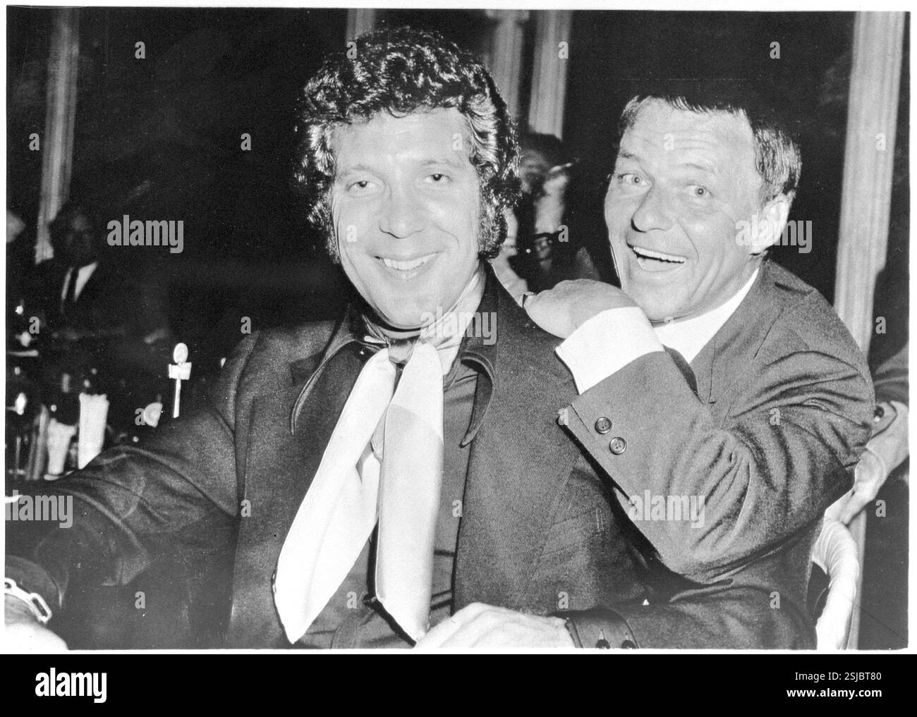 Tom Jones und Frank Sinatra in Las Vegas 1970 #Tom Jones und Frank Sinatra in Las Vegas 1970 - RDB VON DUKAS Stockfoto