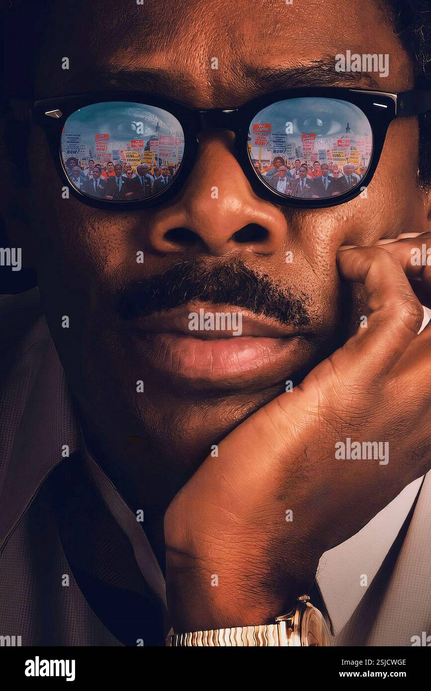 Rustin Jahr : 2023 USA Regie : George C. Wolfe Colman Domingo Poster (Schlüsselkunst) Stockfoto