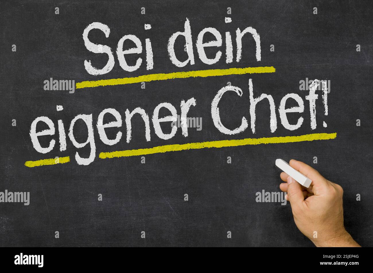 Werden Sie Ihr eigener Chef Stockfoto