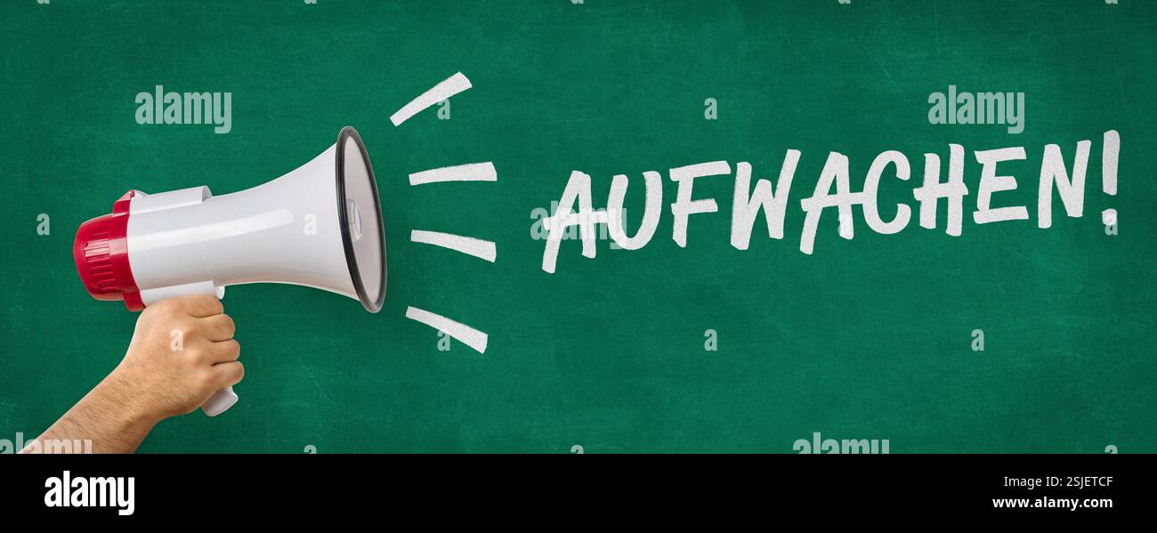 MegaFon – Wachen Sie auf Stockfoto
