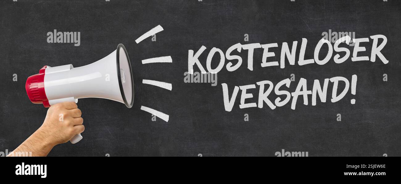 MegaFon - kostenloser Versand Stockfoto