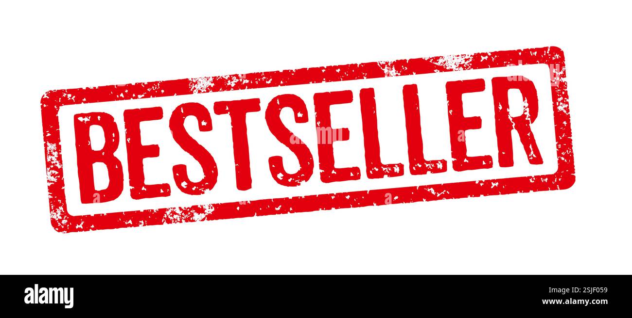 Roter Stempel – Bestseller Stockfoto Roter Stempel – Bestseller Stockfoto