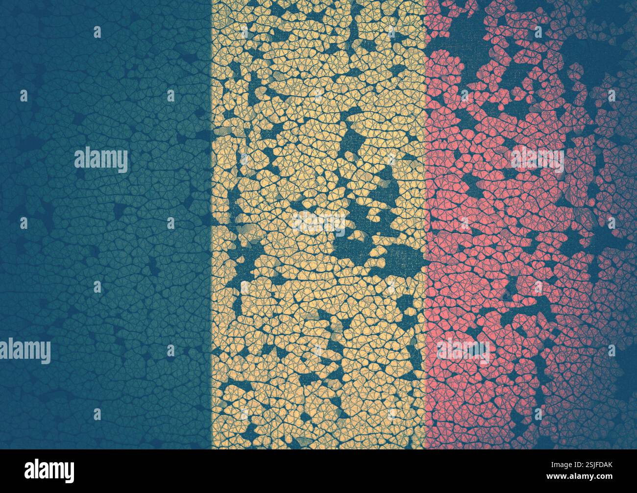 Belgische Flagge Stockfoto