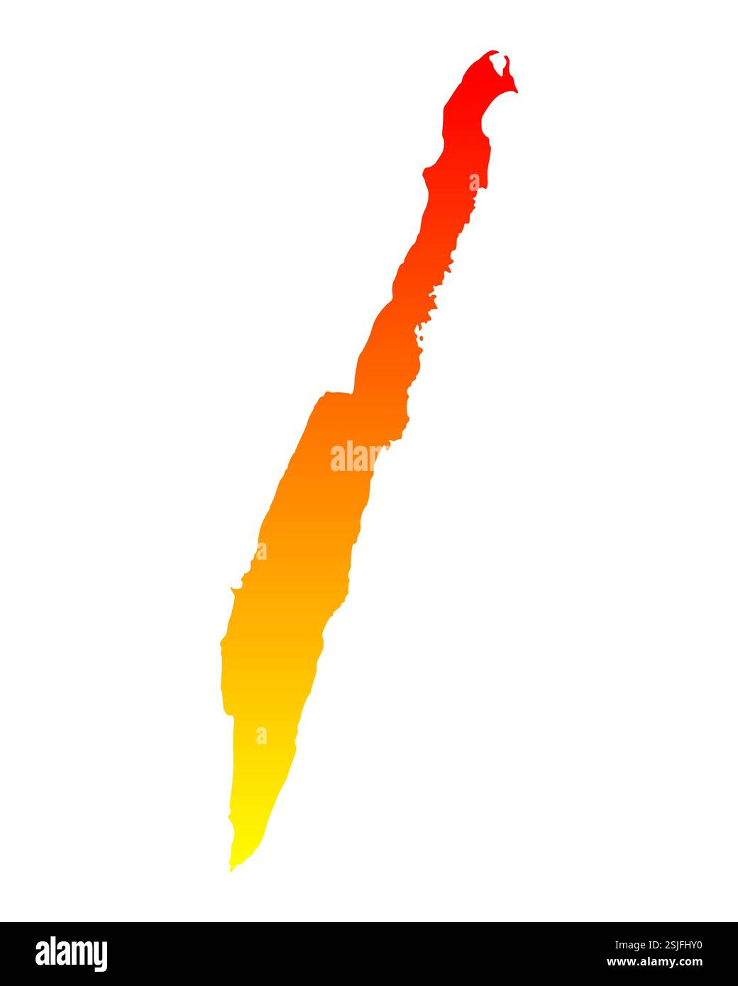 Karte von Öland Stockfoto