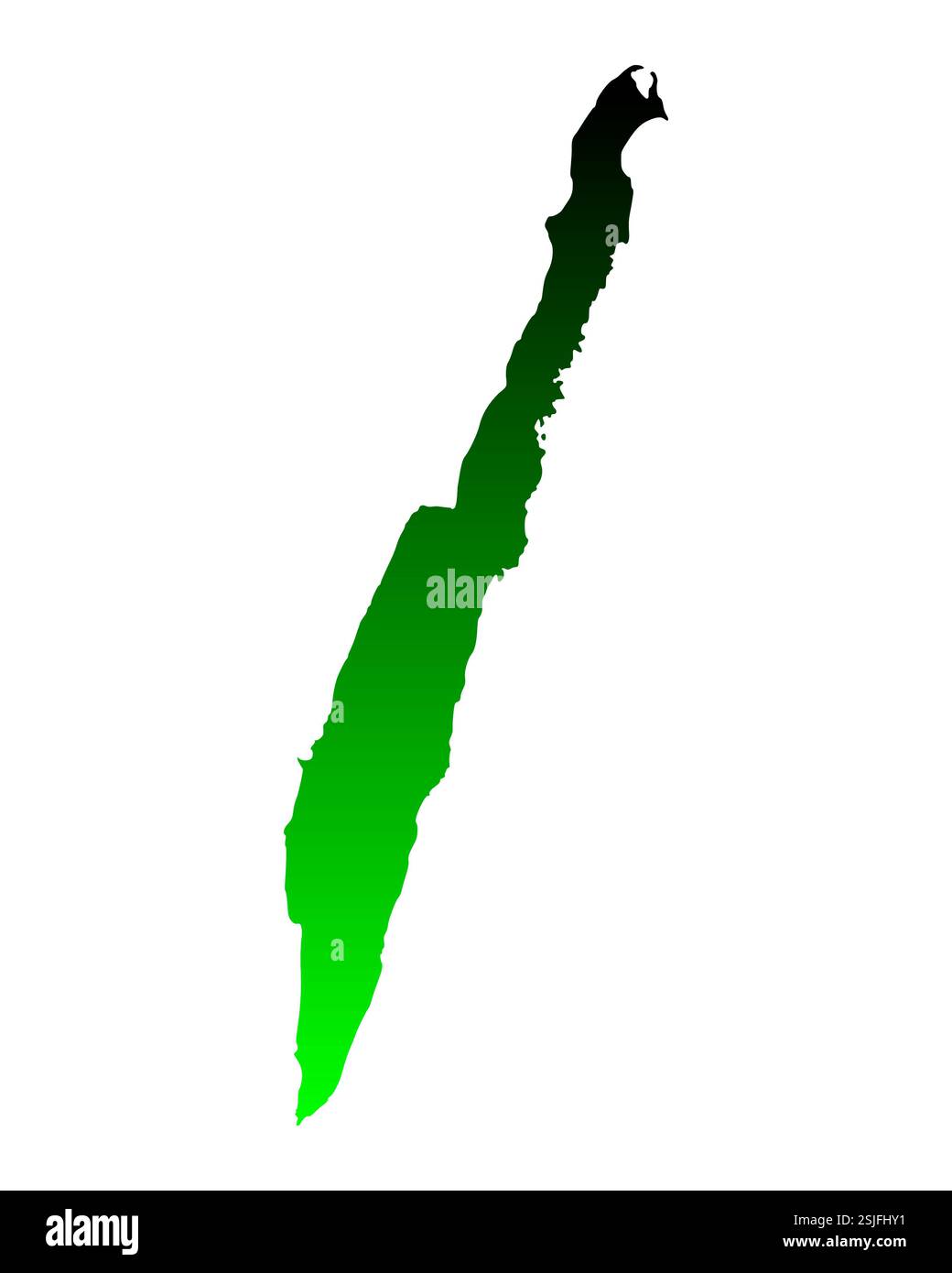 Karte von Öland Stockfoto