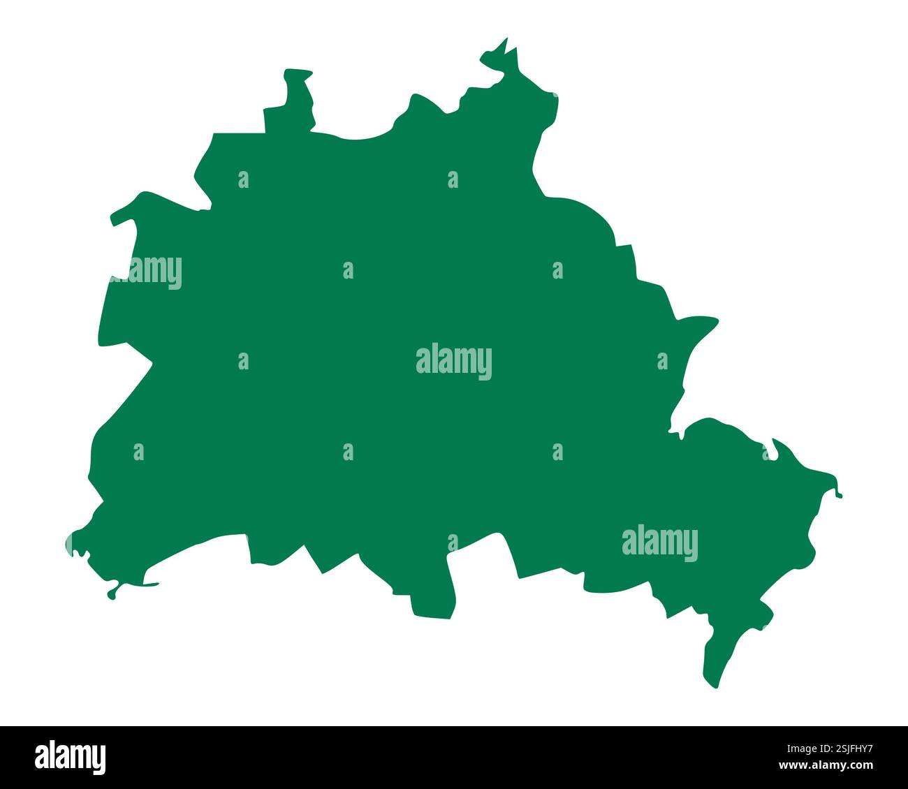 Karte von Berlin Stockfoto