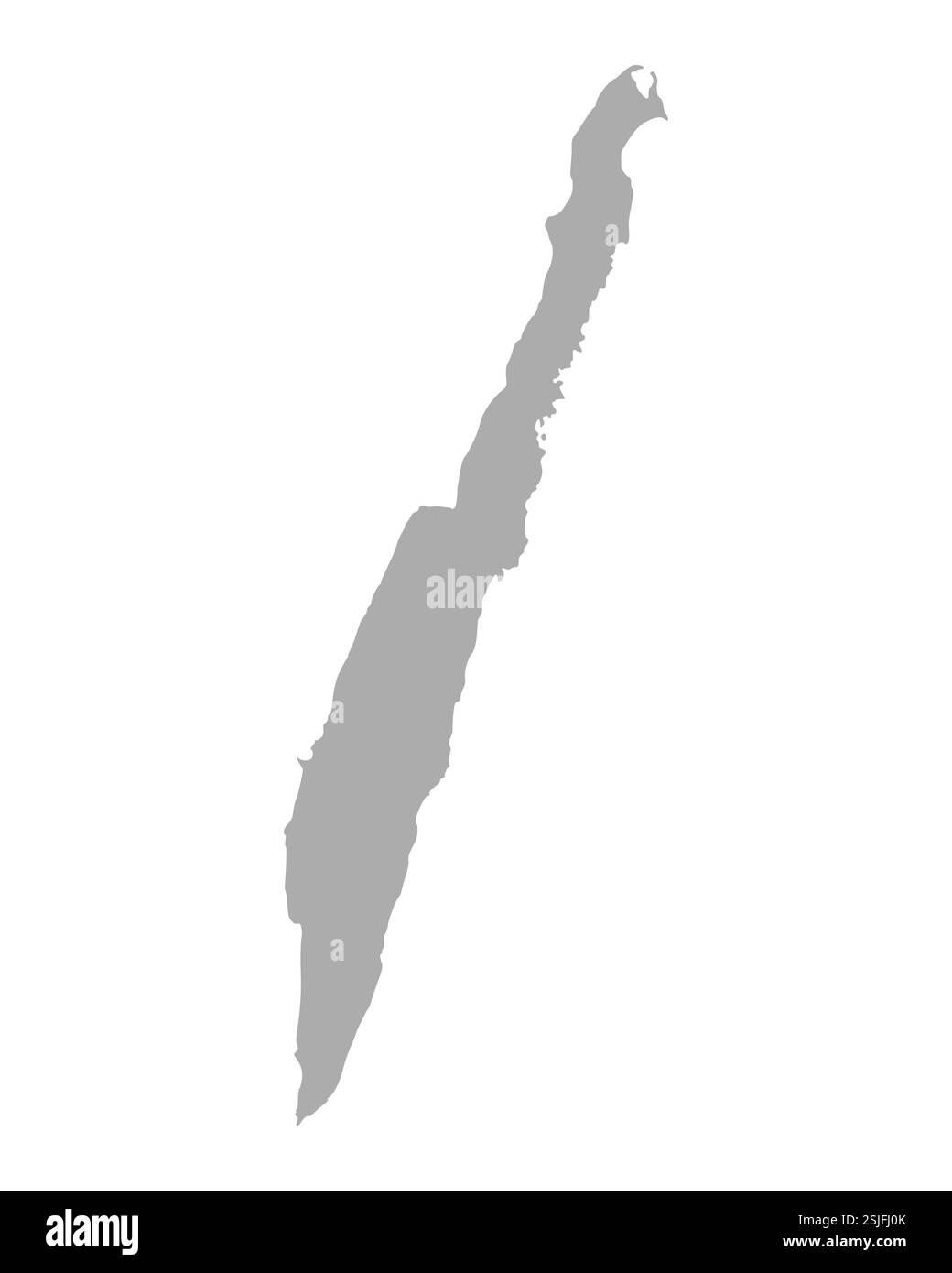 Karte von Öland Stockfoto