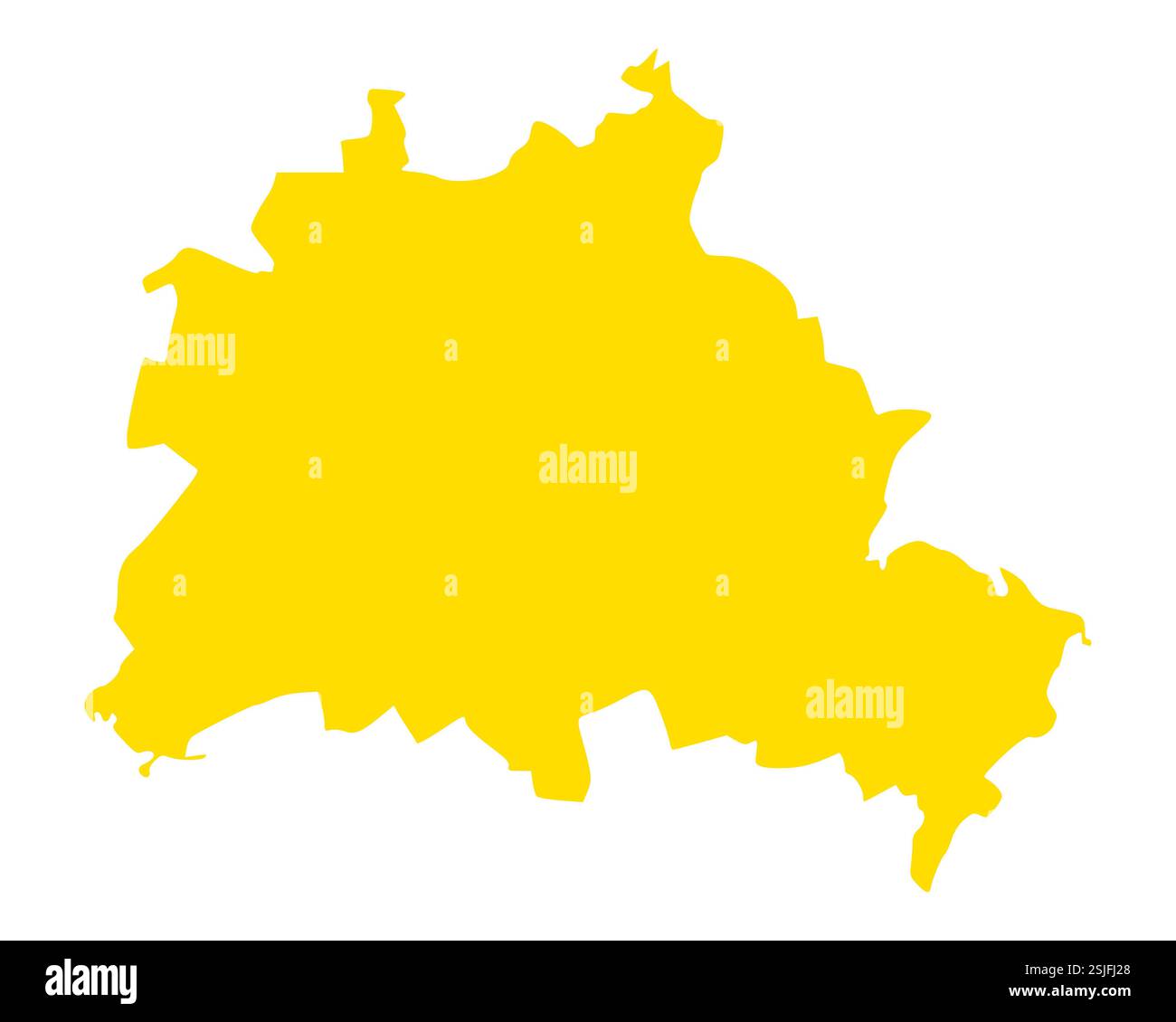 Karte von Berlin Stockfoto