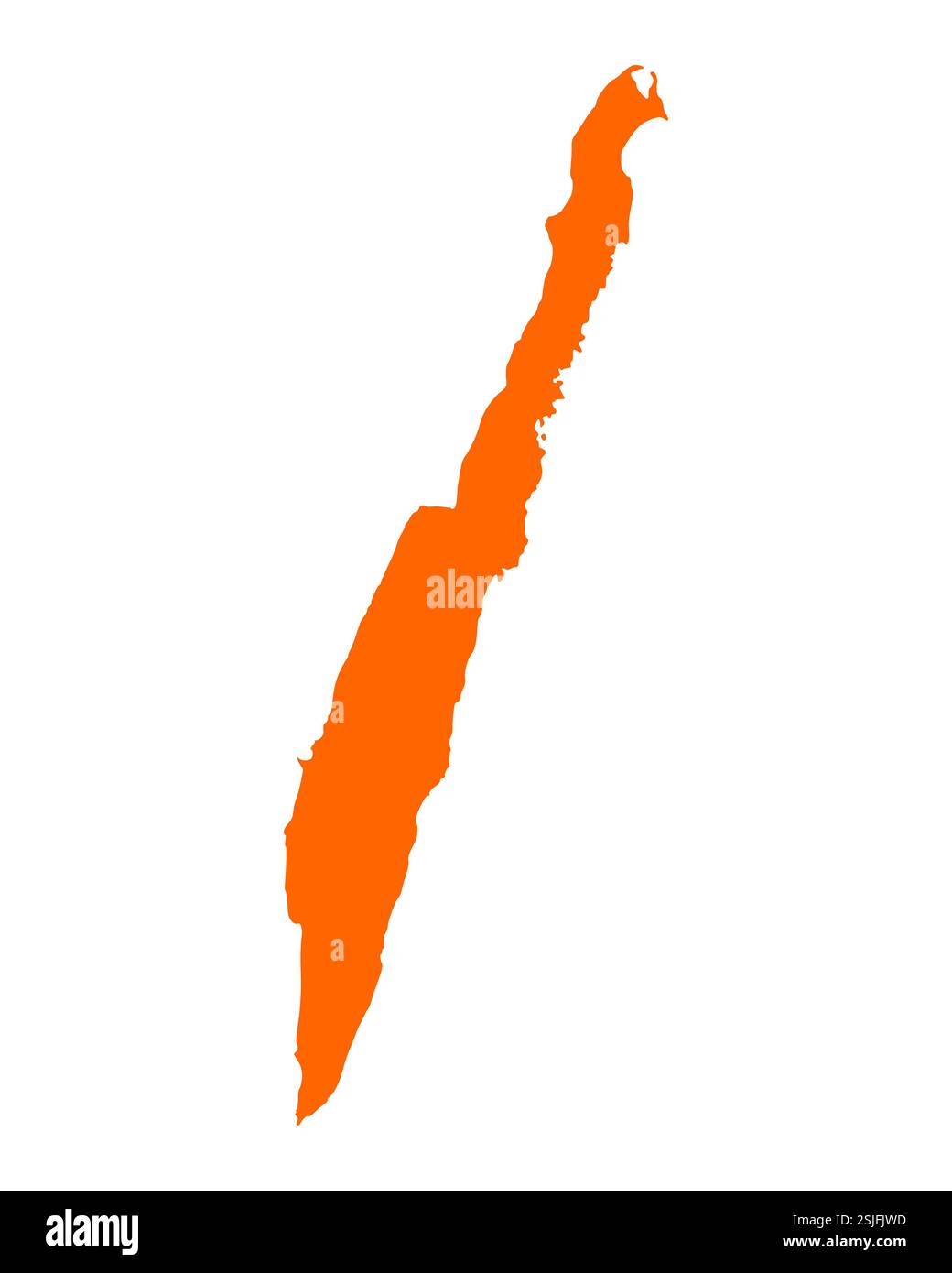 Karte von Öland Stockfoto