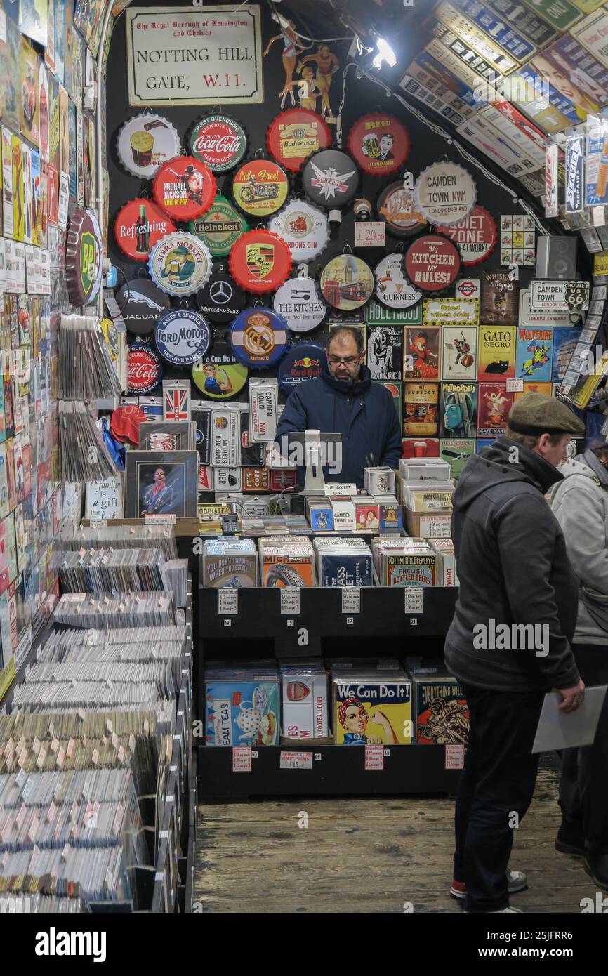 Musikstand Camden Market Stockfoto