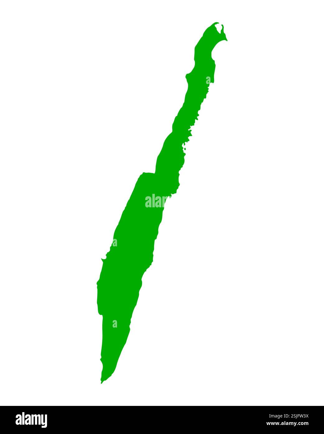 Karte von Öland Stockfoto