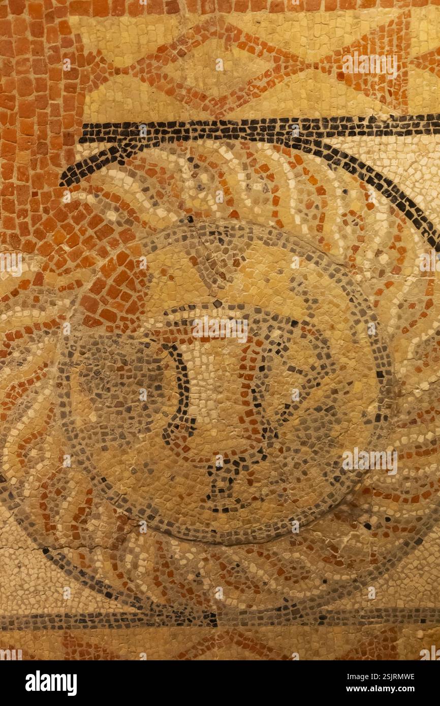 England, Kent, Canterbury, Canterbury Roman Museum, römisches Mosaik gefunden in 51 Burgate Street im Jahr 1868 Stockfoto