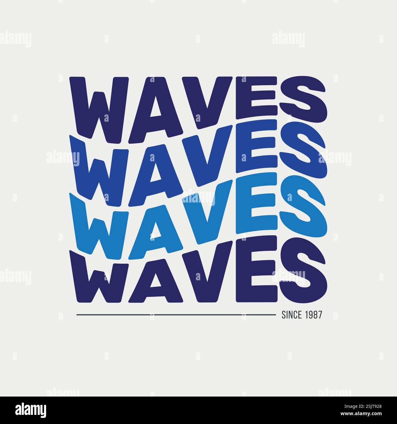 Vector Waves Texthemd Stock Vektor