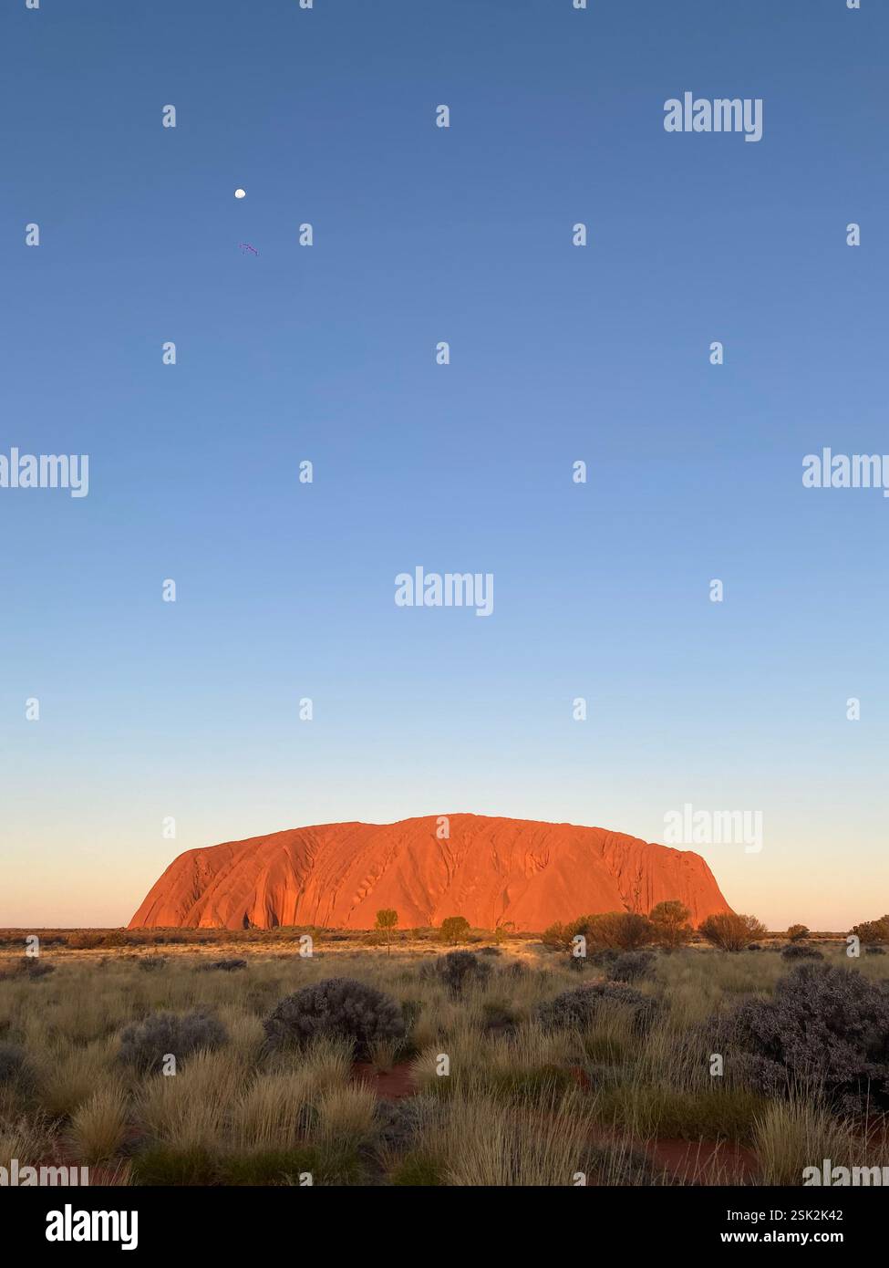 Uluru, NT, Australien - Smartphone-aufgenommenes Stockfoto