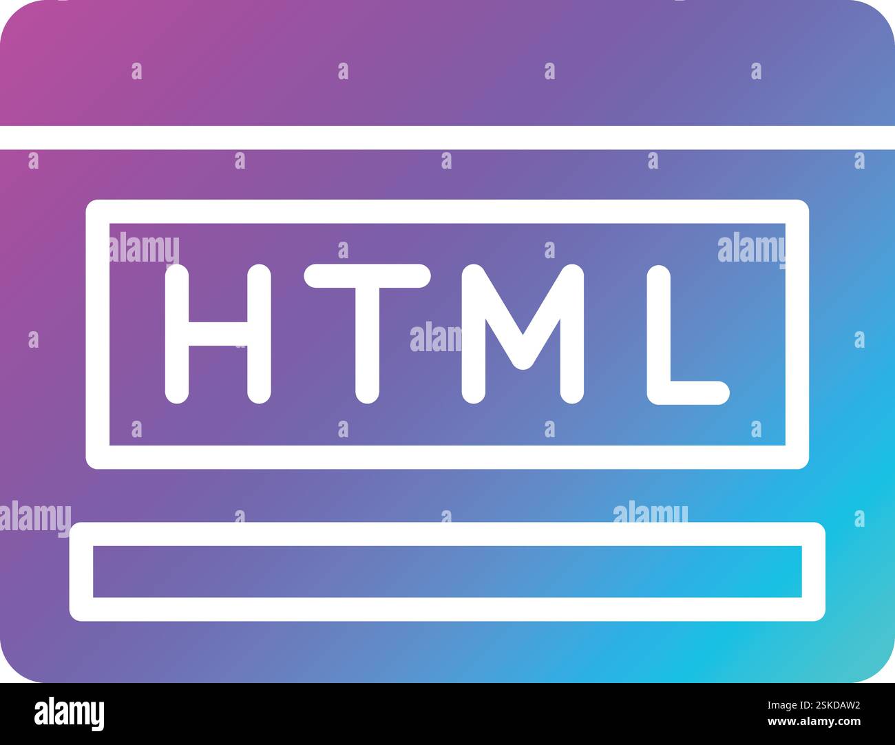 Html-Vektor-Symbol Design-Illustration Stock Vektor