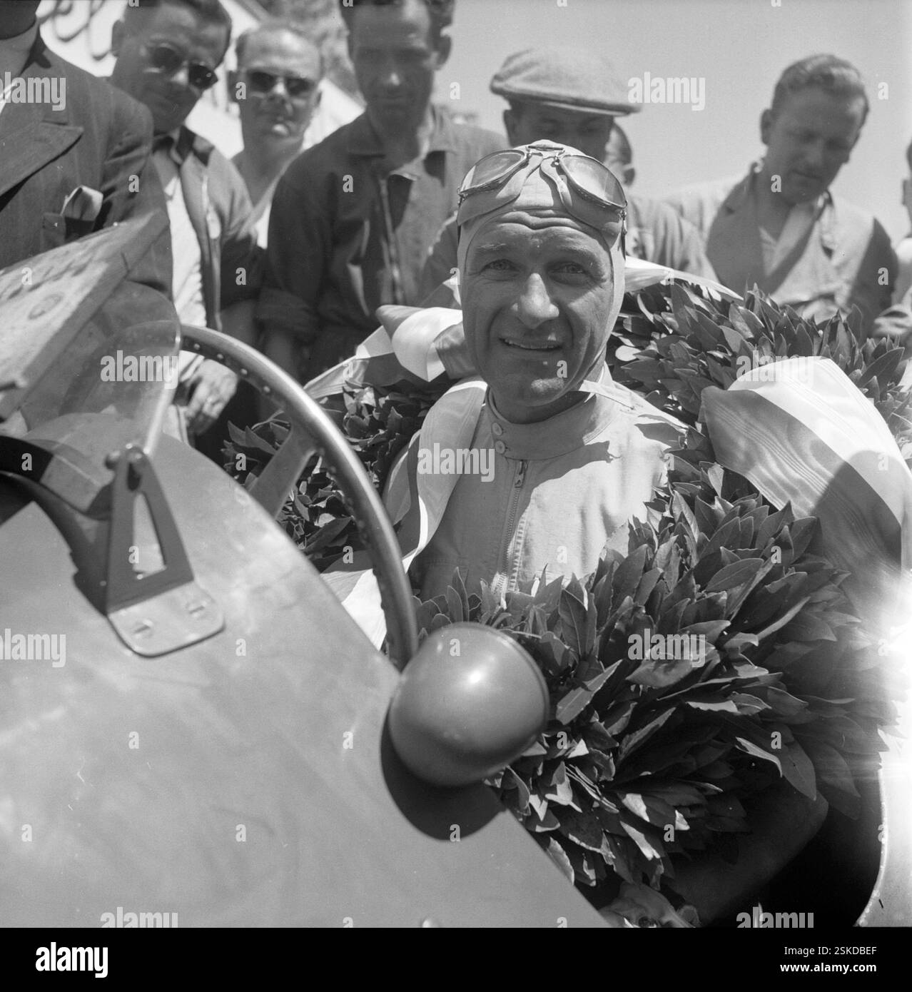 1906-1950--- Raymond Sommer, französischer Autorennfahrer, ca. 1950#Raymond Sommer, französischer Rennfahrer, ca. 1950- RDB VON DUKAS Stockfoto