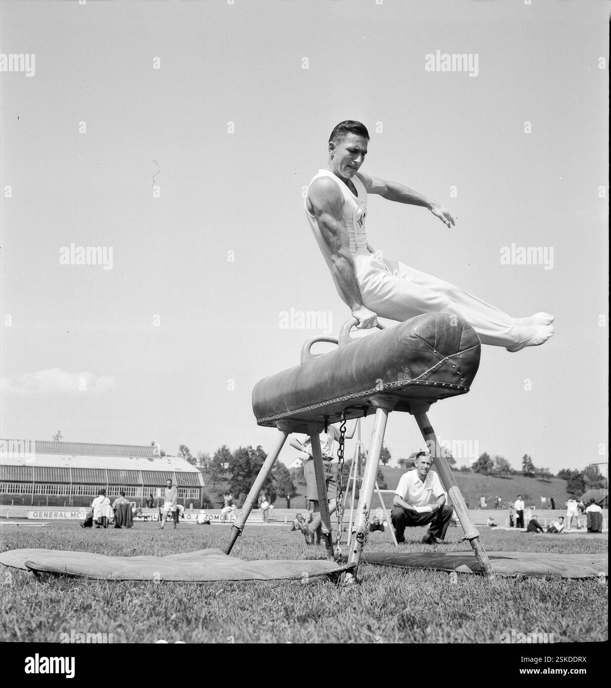 Josef Stalder-- Meisterschafts- und Gruppenwettkämpfe ETV, Luzern 1949#ETV Meisterschaften und Gruppenwettbewerbe, Luzern 1949- RDB VON DUKAS Stockfoto