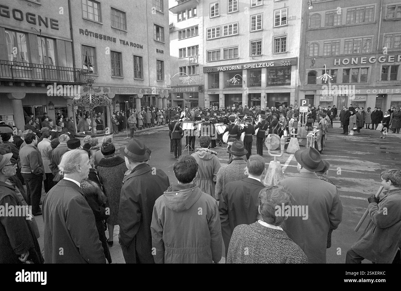 --- Band 'Battalion Norfolk and Suffolk Royal Anglian Regiment', Zürich 1966#Band 'Battalion Norfolk and Suffolk Royal Anglian Regiment', Zürich 1966- RDB VON DUKAS Stockfoto