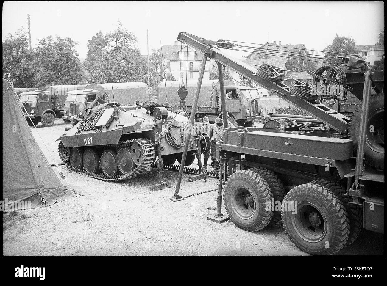--- Wiederholungskurs des 2. Armeekorps, 1963#Auffrischungskurs des 2. Armeekorps, 1963- RDB VON DUKAS Stockfoto