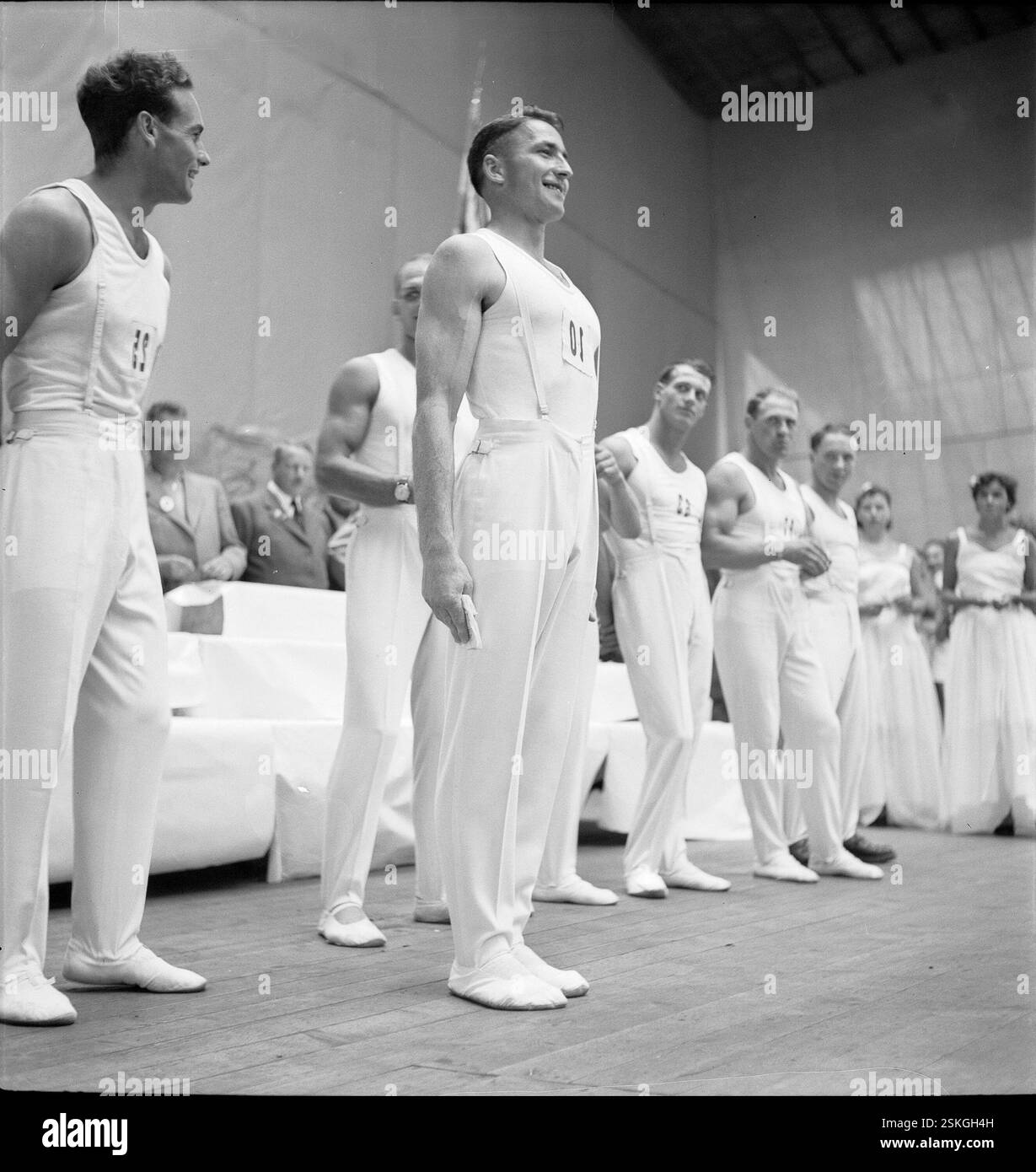 Josef Stalder-- Meisterschafts- und Gruppenwettkämpfe ETV, Luzern 1949#ETV Meisterschaften und Gruppenwettbewerbe, Luzern 1949- RDB VON DUKAS Stockfoto