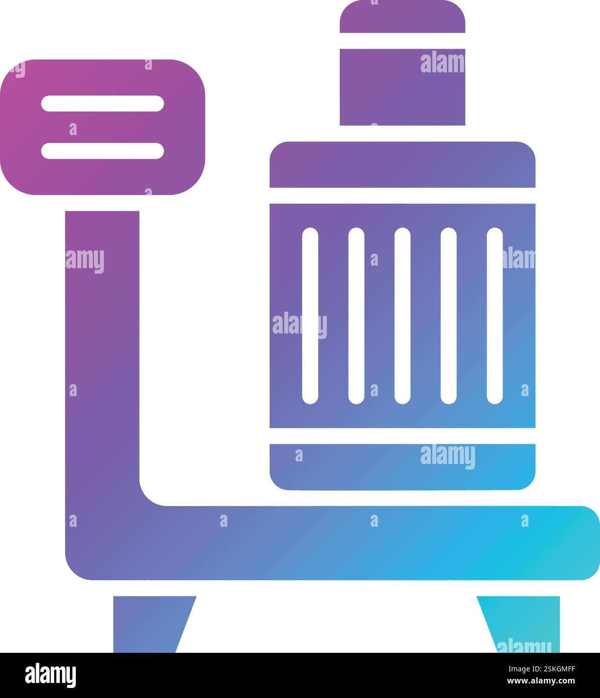 Gepäckscan Vektor-Symbol Design-Illustration Stock Vektor