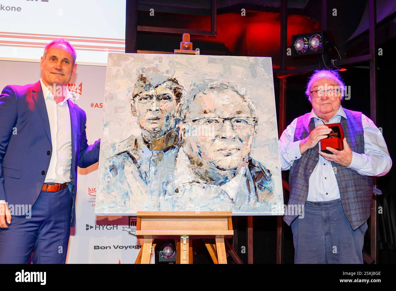 Frank Wagner Maler, Jacki Schwarz Preisträger bei der 17. Verleihung des ASKANIA-Award im Quatsch Comedy Club Berlin. *** Frank-Wagner-Maler, Jacki Schwarz Sieger bei der 17. ASKANIA-Preisverleihung im Quatsch Comedy Club Berlin Stockfoto