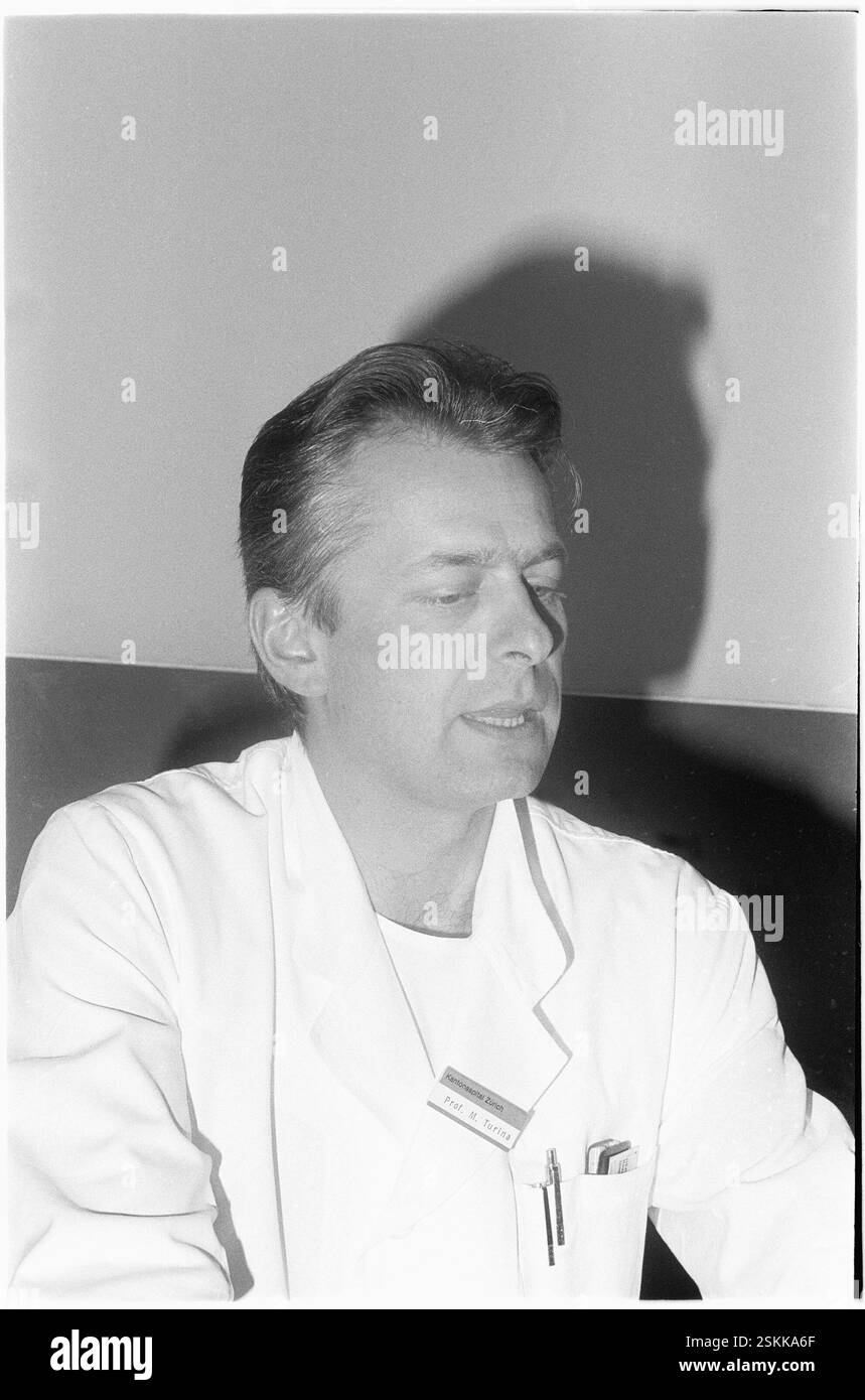 Marko Turina, Herzchirurg, 1977 #Marko Turina, Kardiologe, 1977 Stockfoto