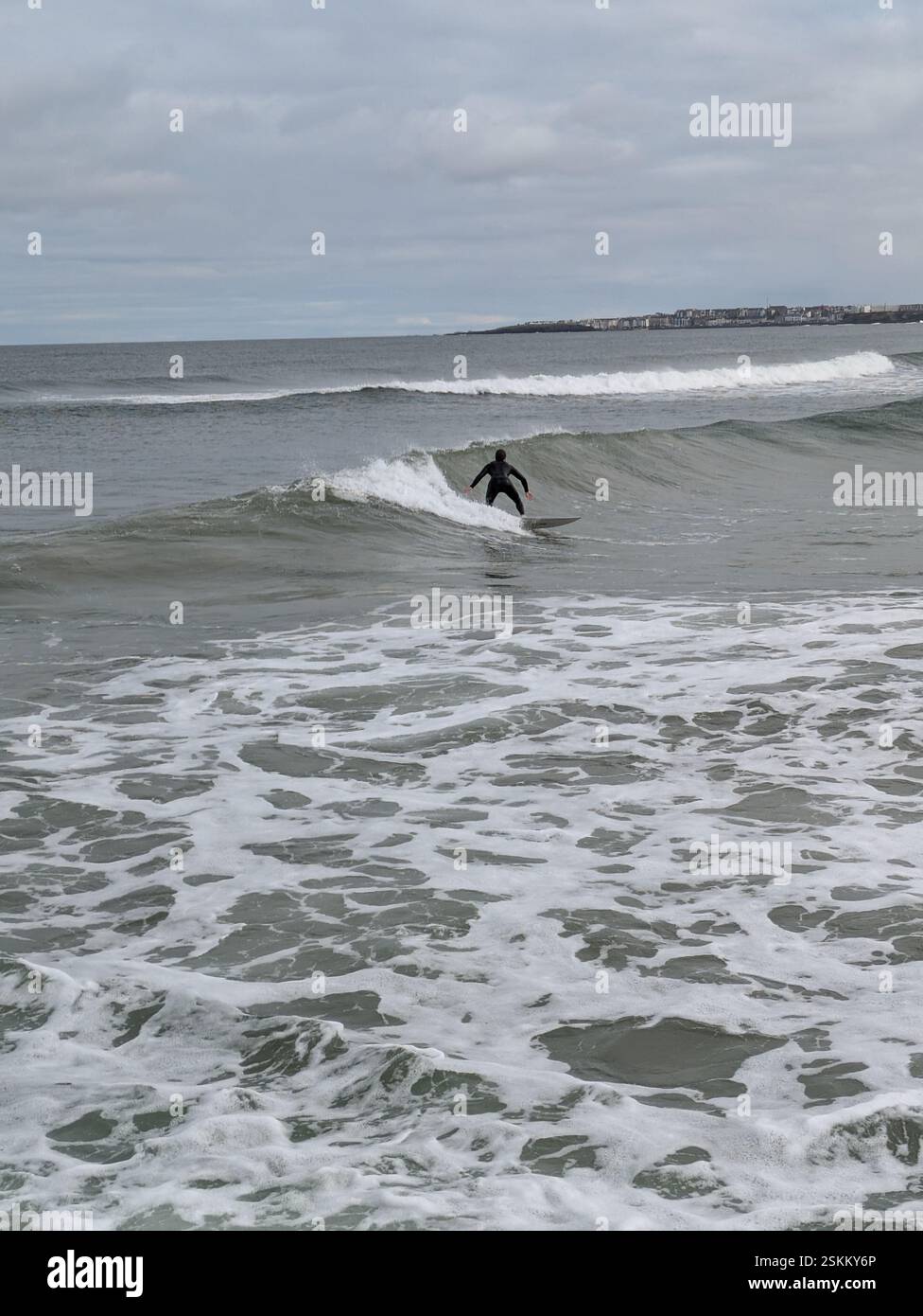 Surfer in Portstewart Nordirland Stockfoto