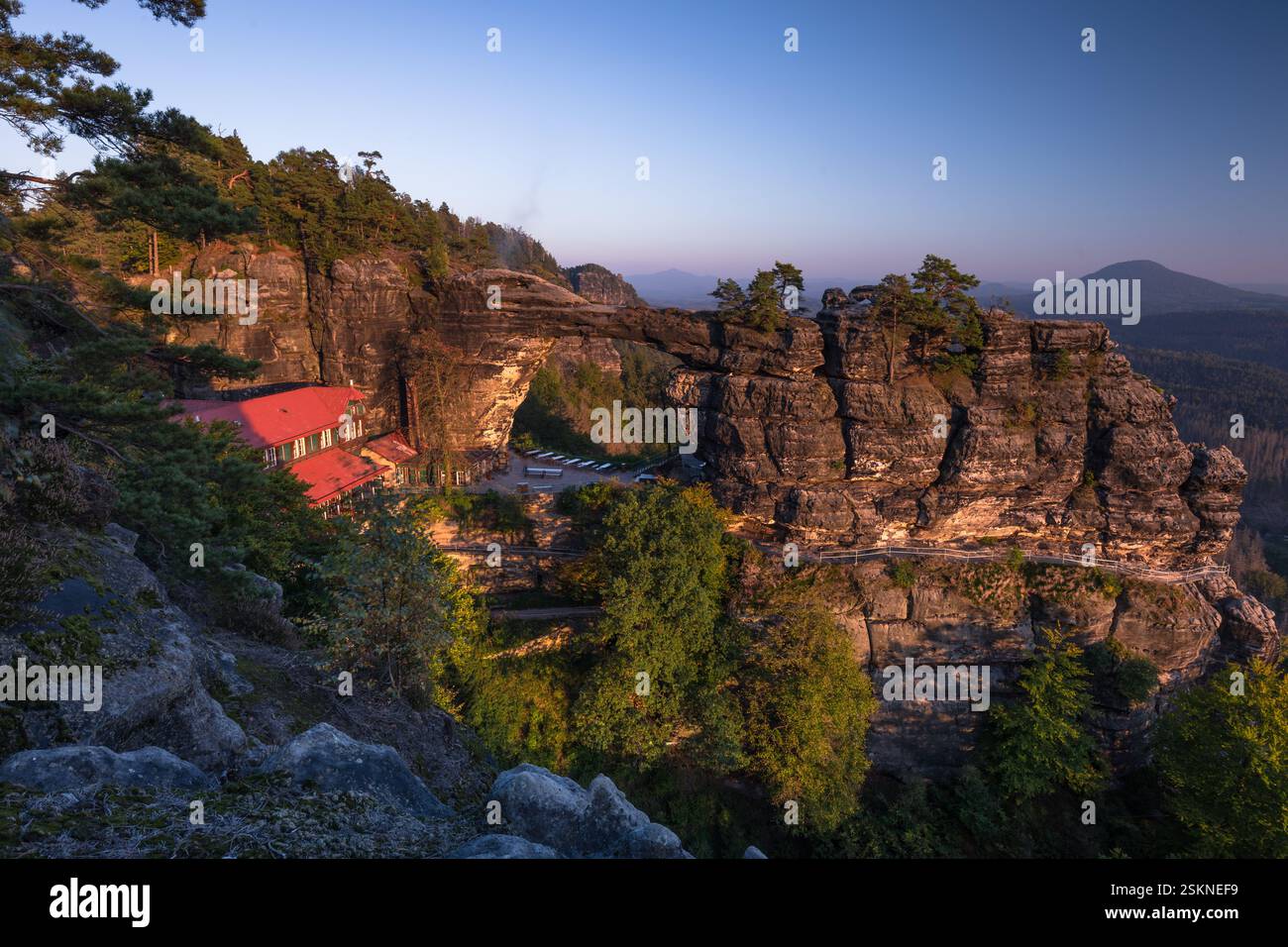 Am Prebisch Gate, Europa, Bohème Schweiz Stockfoto