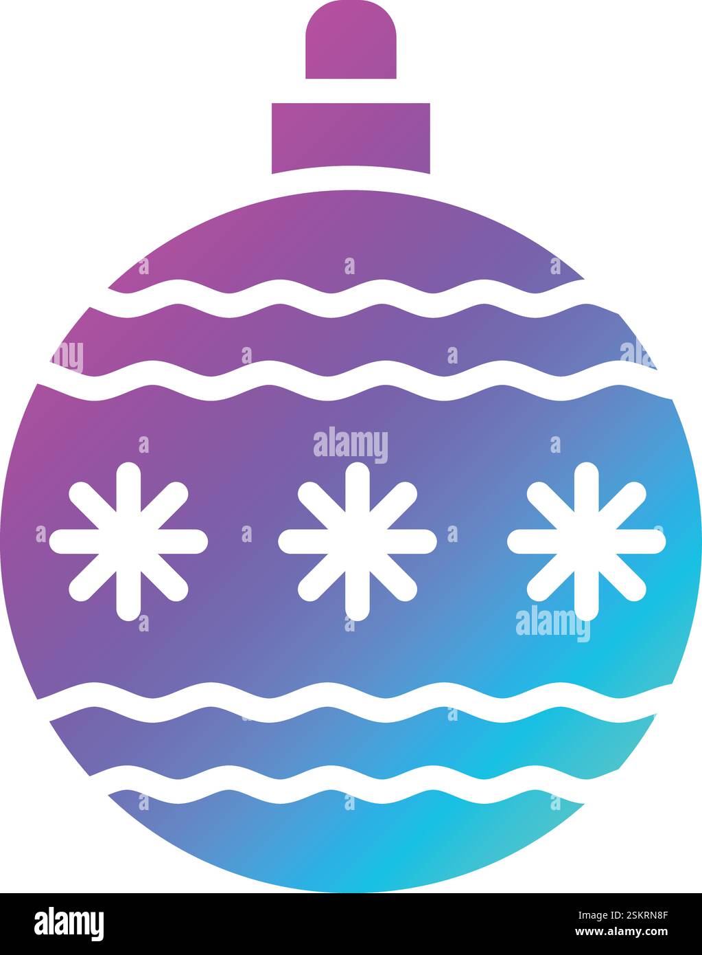 Weihnachtskugel Vektor-Symbol Design Illustration Stock Vektor