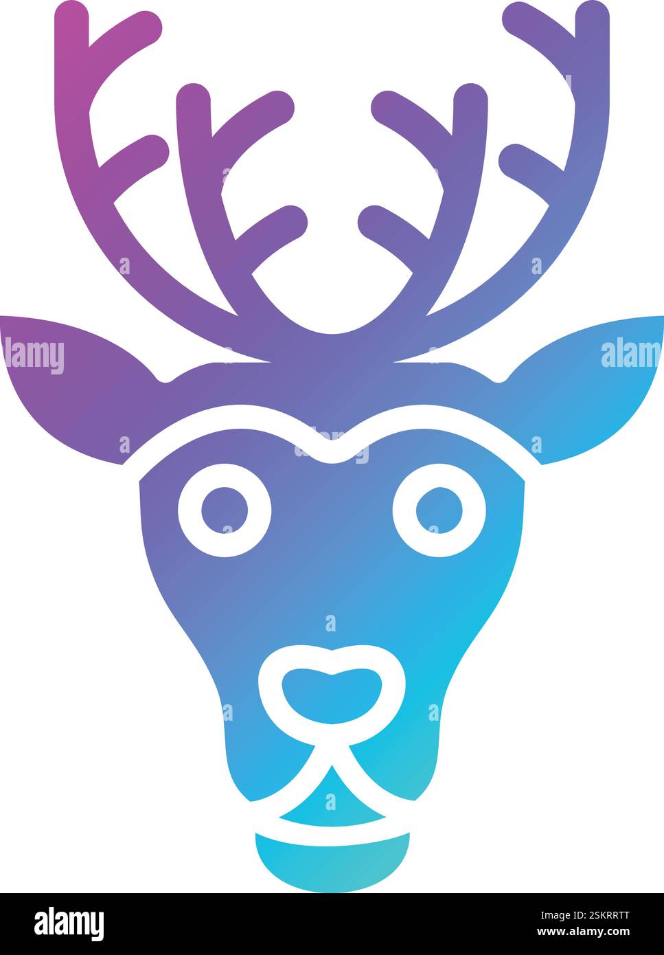 Rentier Vector Symbol Design Illustration Stock Vektor