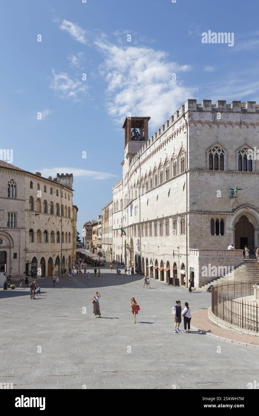 Corso Vannucci, Perugia, Italien Stockfoto