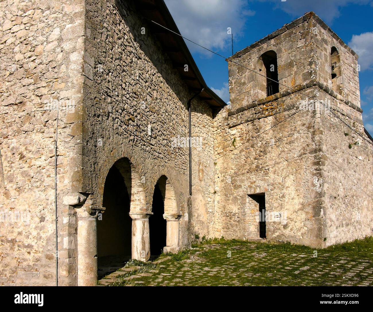 Italien Abruzzen Castel di sangro die Kirche der Burg Saint Cosma und Damiano Stockfoto