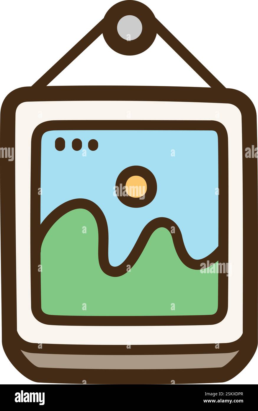 Dekoration Vektor Kritzelillustration und Grafik. Teil der Kategorie Haus und Innenraum. Stock Vektor