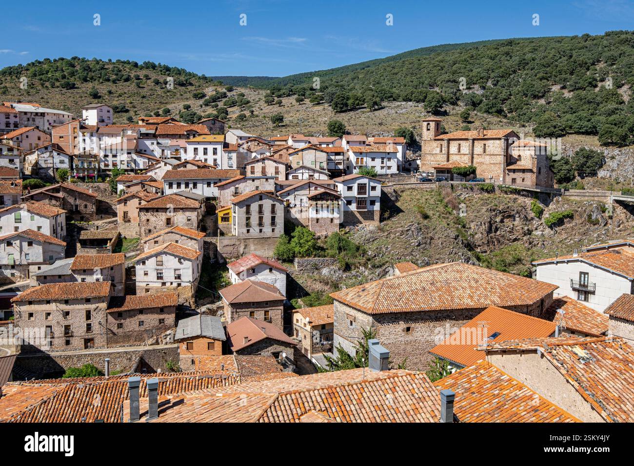 Ortigosa de Cameros Village, La Rioja, Spanien Stockfoto