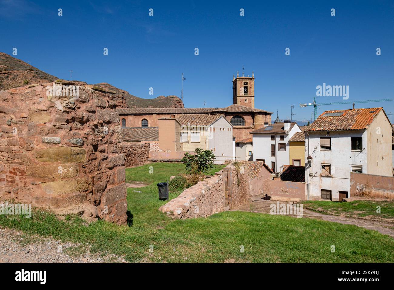 Kloster Santa Maria La Real, Najera, La Rioja, Spanien Stockfoto