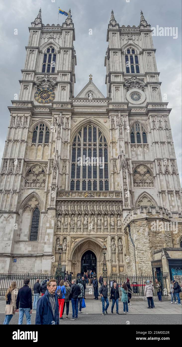 Westminster Abbey - Smartphone-aufgenommenes Stockfoto