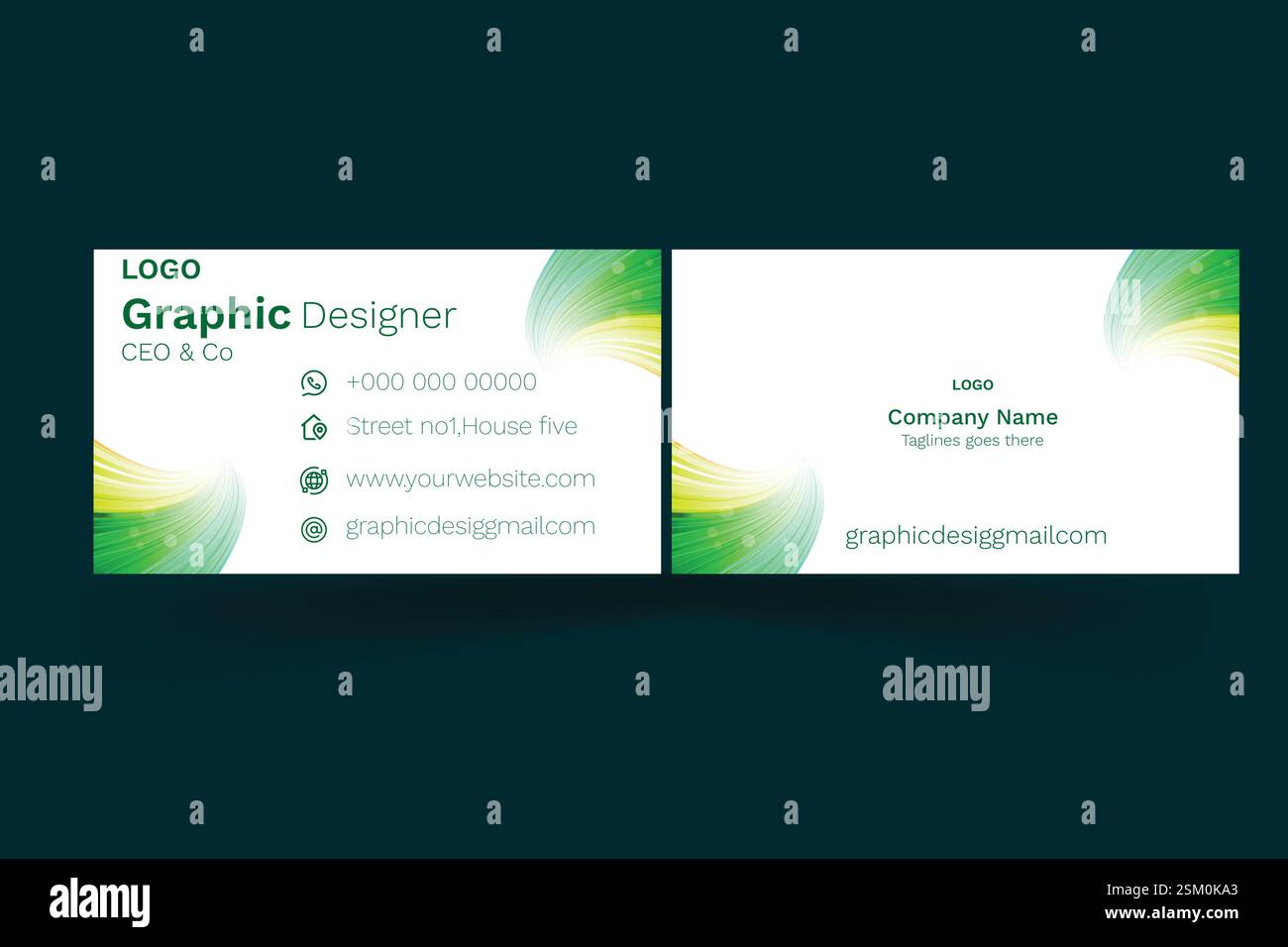 Visitenkarten Vorlage Stock Vektor