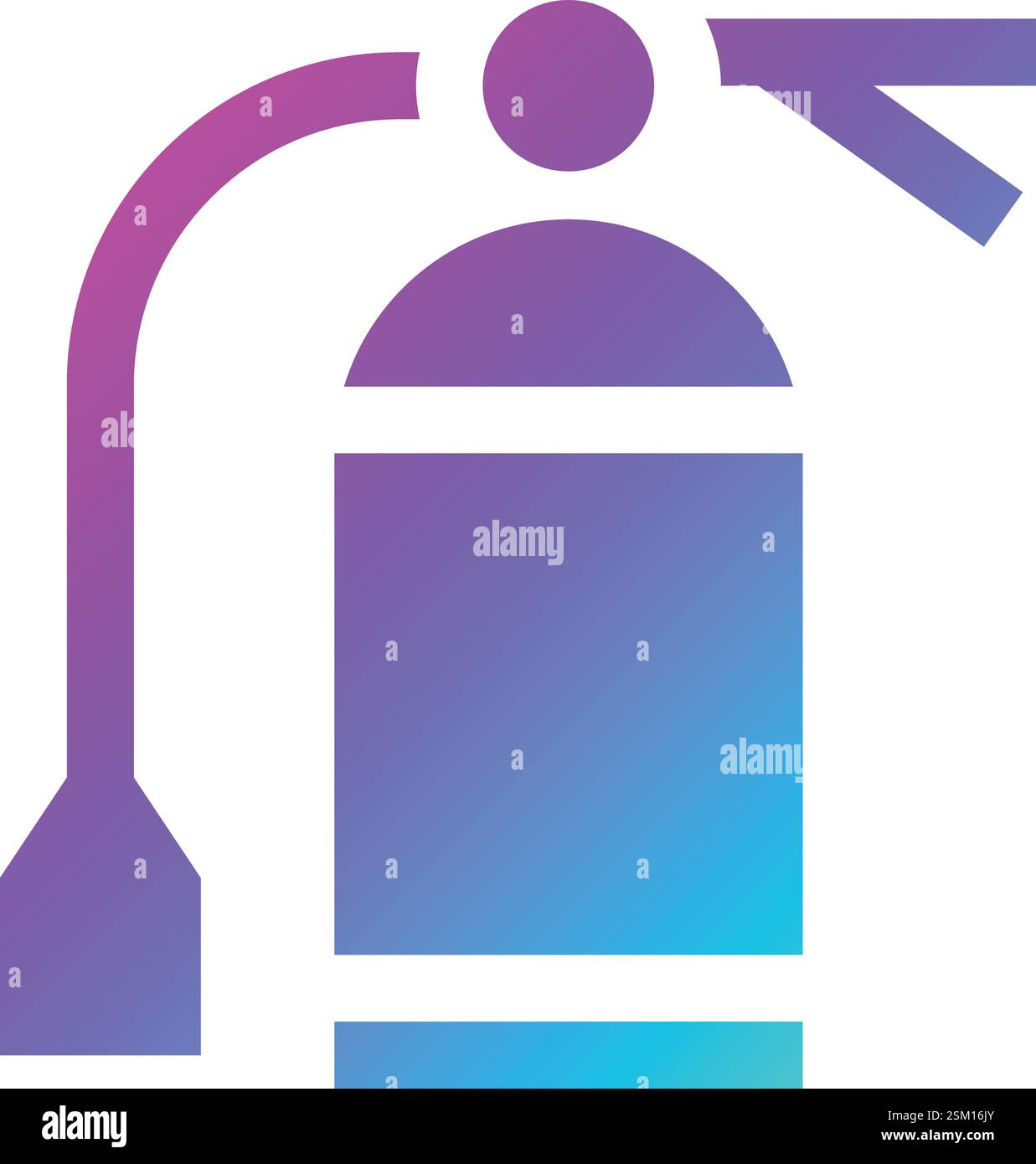 Illustration Des Vektorsymbols Des Feuerlöschers Stock Vektor