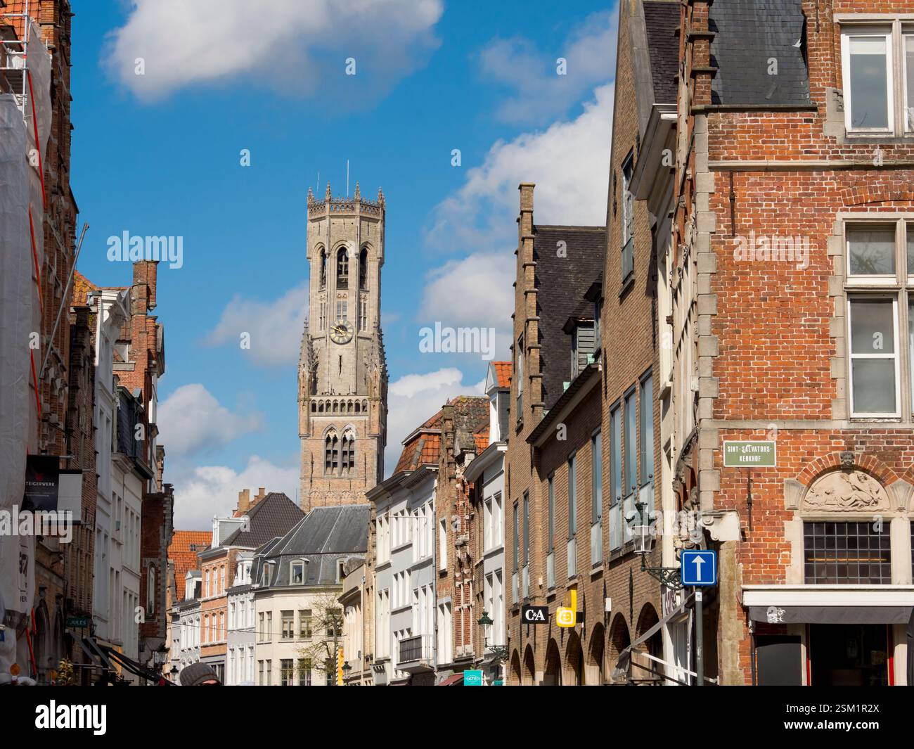 Belgien, Brügge, Glockenturm Stockfoto