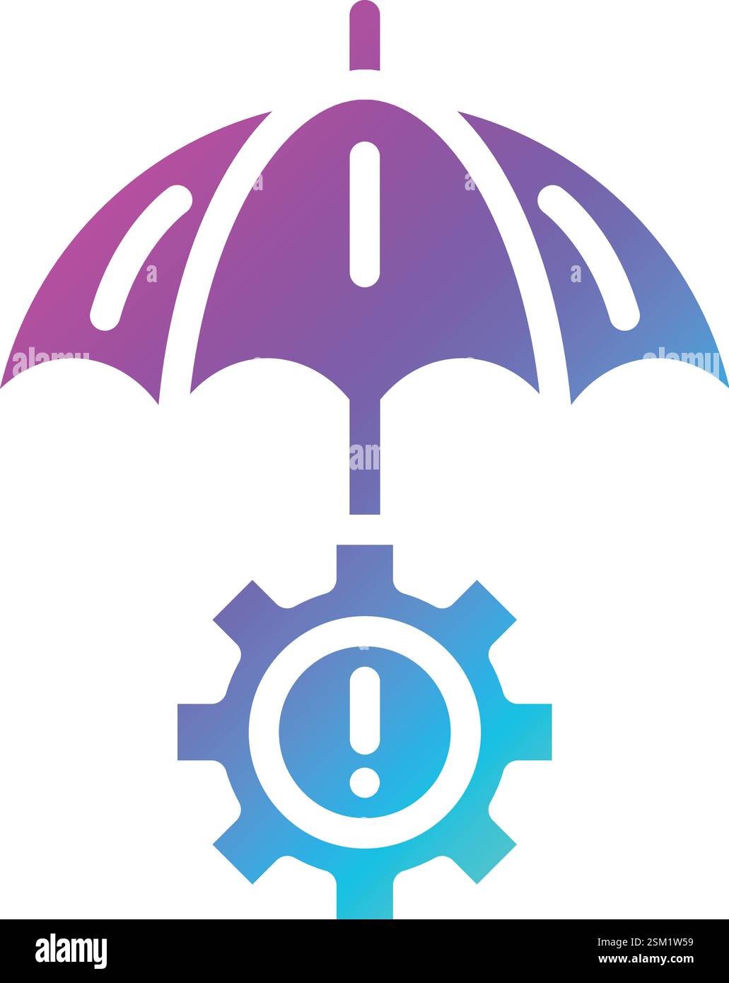 Darstellung Des Symbols Für Risikomanagement-Vektor Stock Vektor