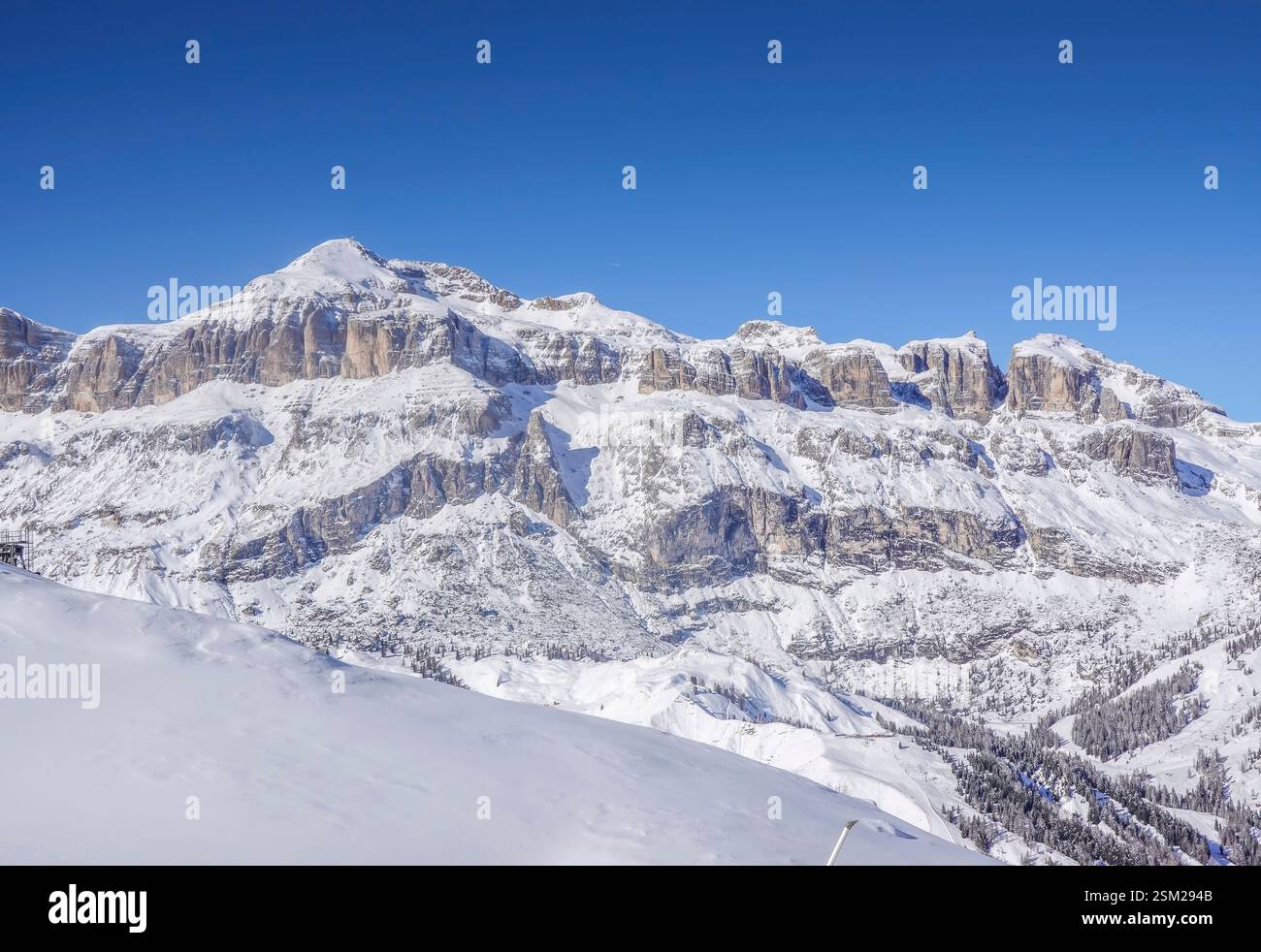 Sella-Stock mit Piz Boe, Dolomiten, Italien Stockfoto