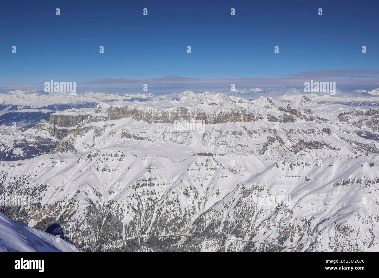 Felsen, Sella-Stock mit Piz Boe, Dolomiten, Italien Stockfoto