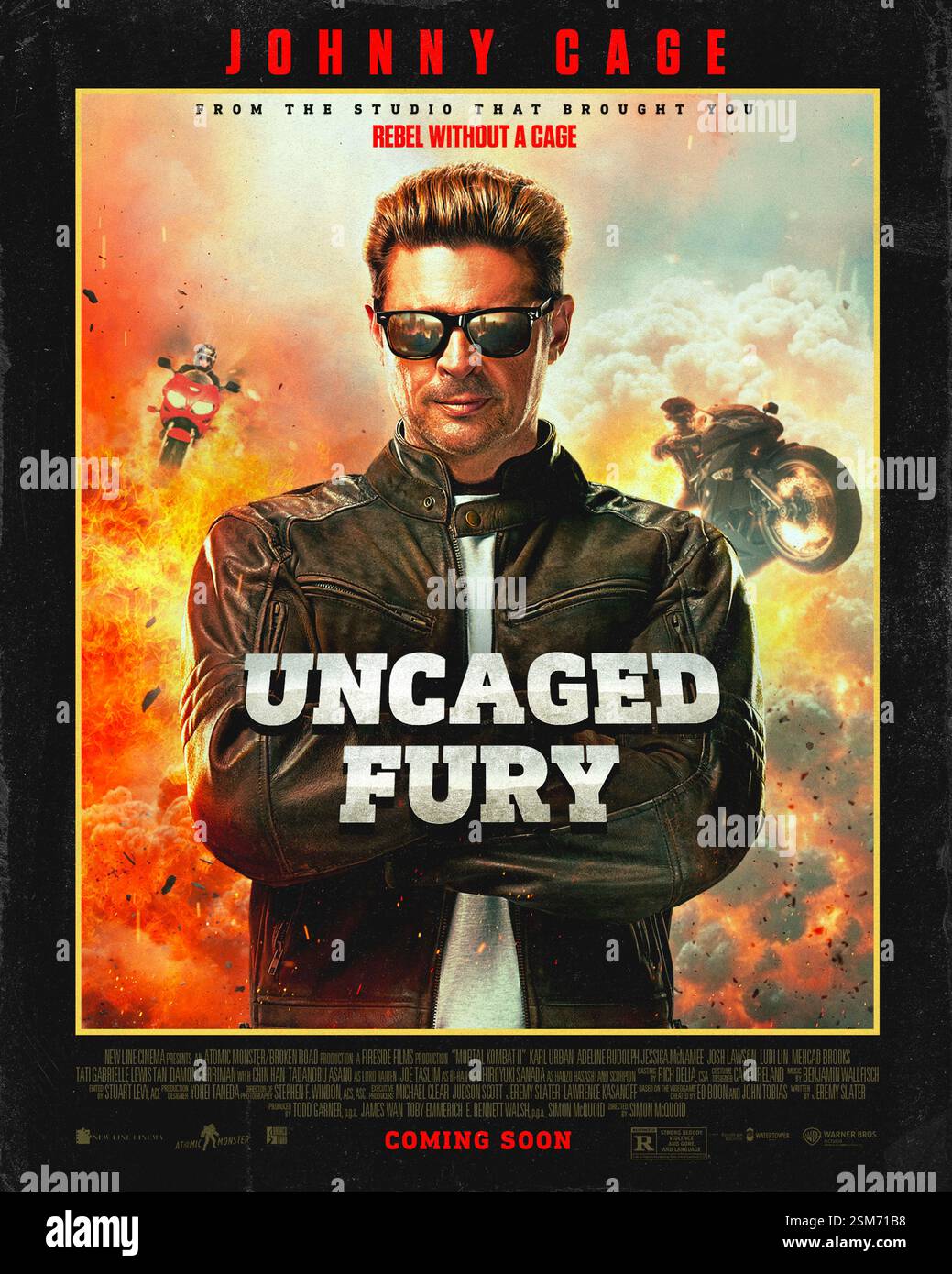 Mortal Kombat II (2025) von Simon McQuoid mit Karl Urban, Hiroyuki Sanada und Lewis Tan. Die Weltmeister bereiten sich auf das legendäre Turnier gegen Outworld12 vor. US-Teaser-Poster NUR FÜR REDAKTIONELLE ZWECKE. Quelle: BFA / Warner Bros Stockfoto