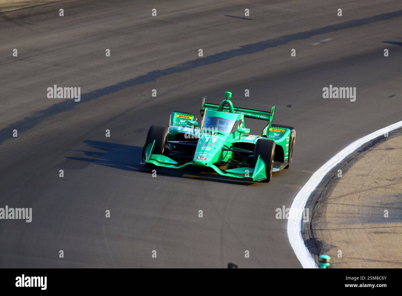 Newton Iowa, 13. Juli 2024: Marcus Armstrong Hy-Vee INDYCAR Rennen 1 auf dem Iowa Speedway, Stockfoto